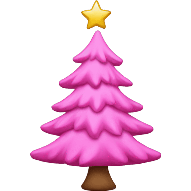 Pink Christmastree emoji