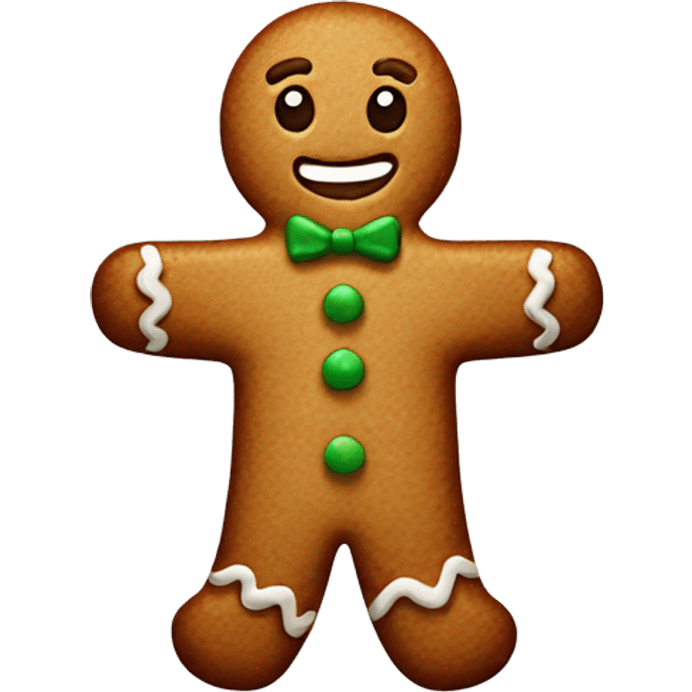 Gingerbread man emoji