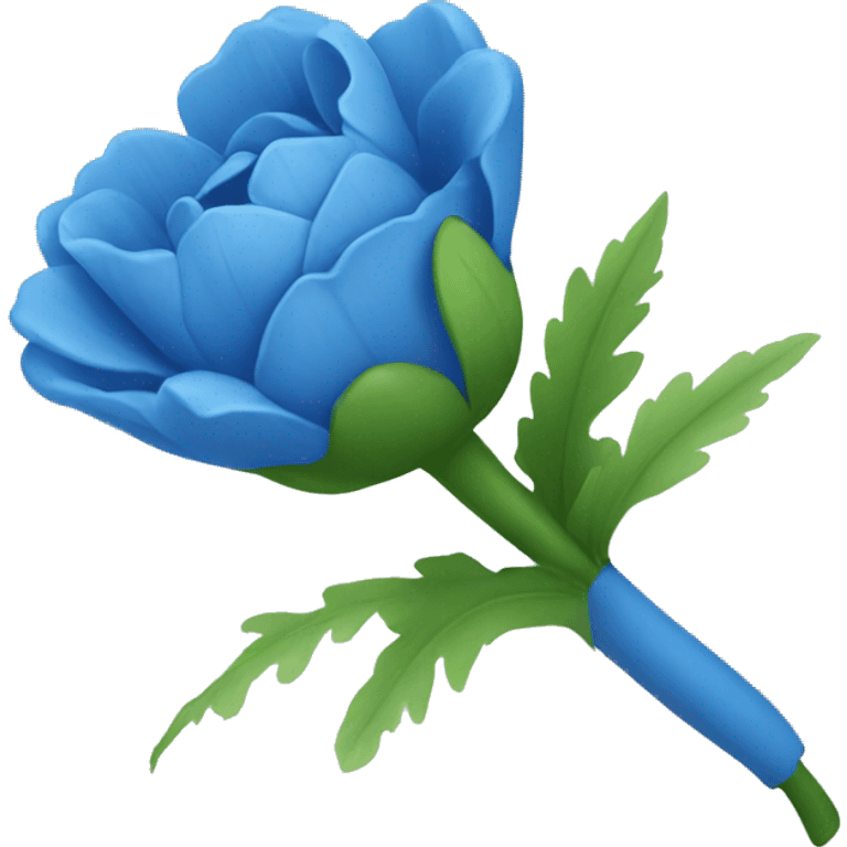 Blue bouquet flower emoji