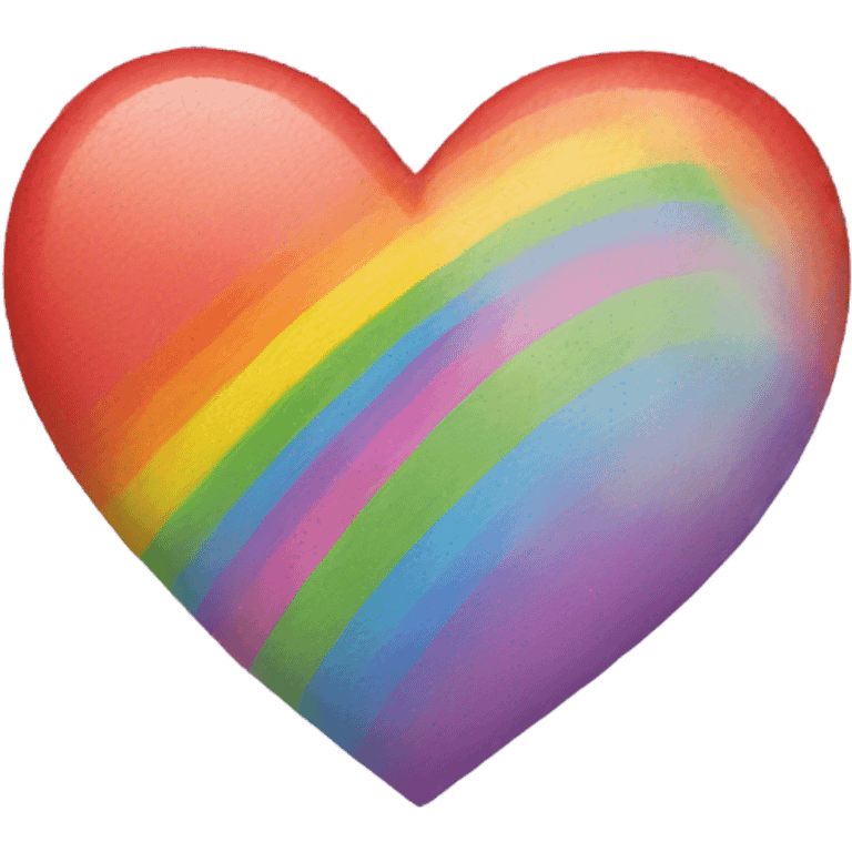 Rainbow heart  emoji