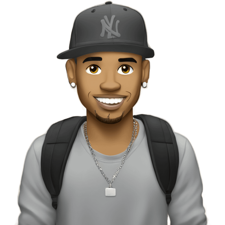 Cartoon style Chris Brown  emoji