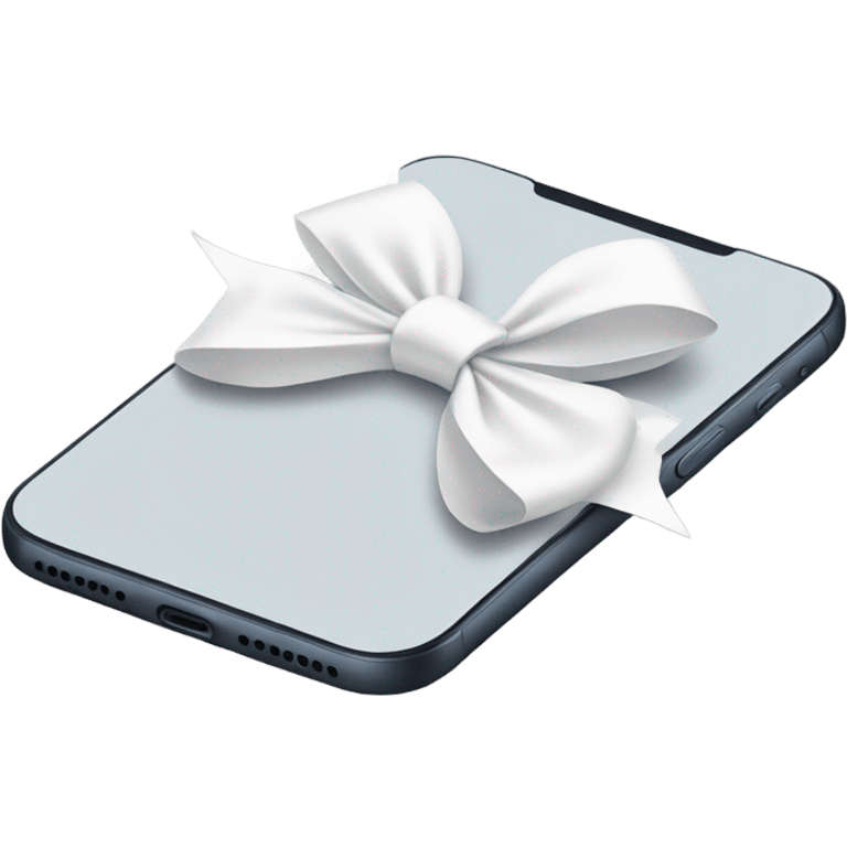 white bow in iphone 13 emoji