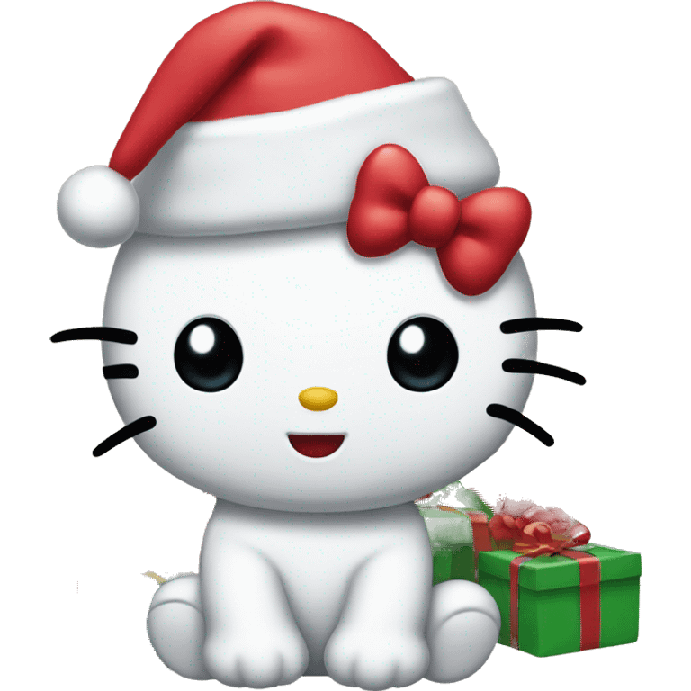 Hello kitty Christmas  emoji