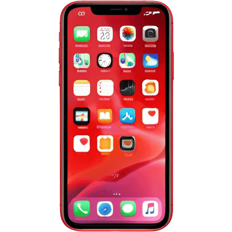 iPhone rojo 11 emoji