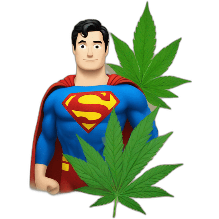 superman cannabis emoji