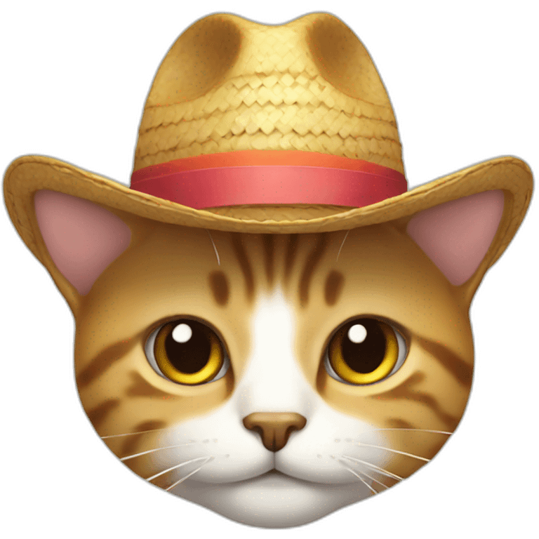 Gato con sombrero emoji