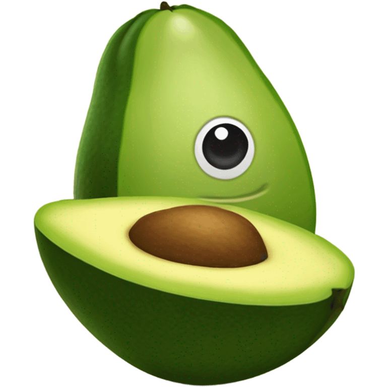 Un aguacate girasol emoji