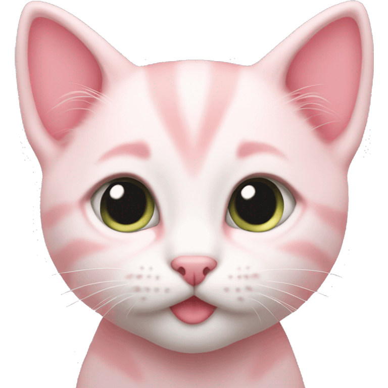 pastel pink kitten emoji