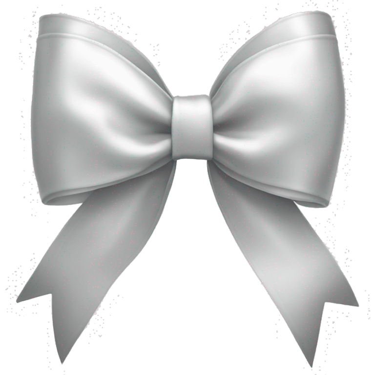 white satin bow emoji