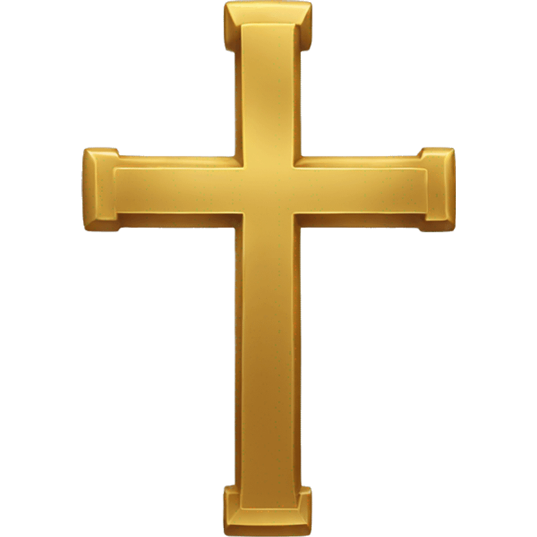 Golden cross emoji