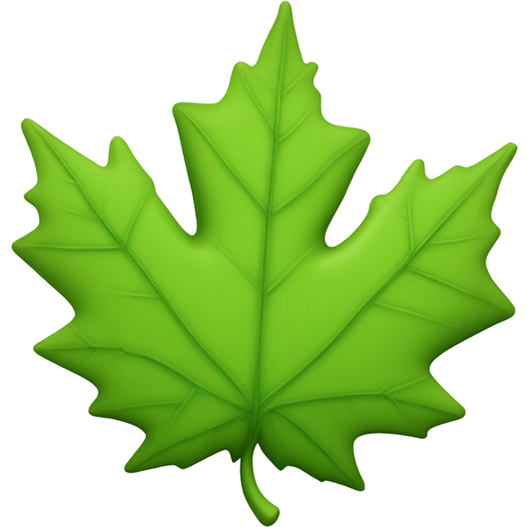 green maple leave emoji