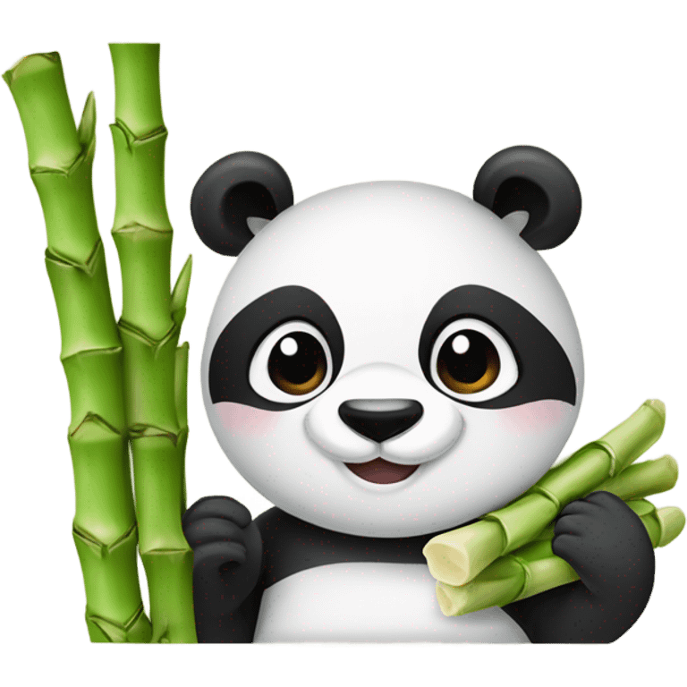 Panda bamboo emoji