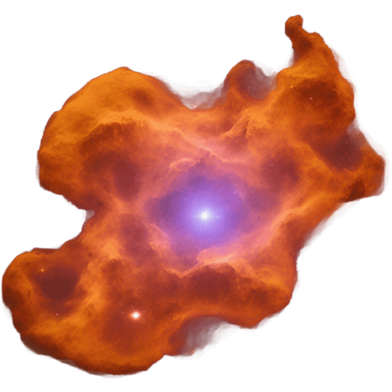 nebula in cosmic space orange emoji