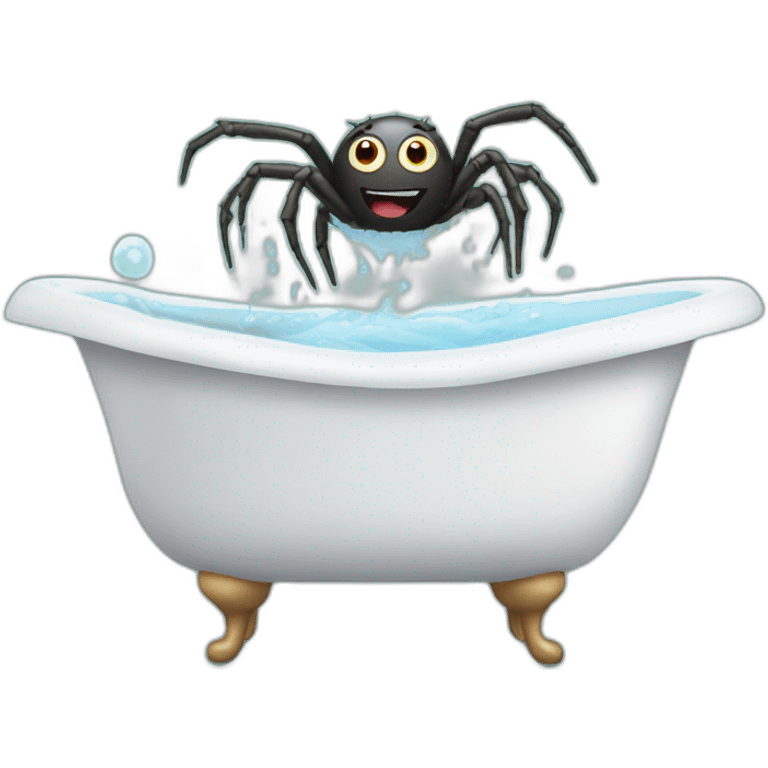 Spider in bathtub emoji