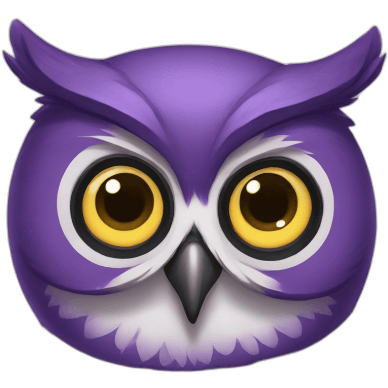 Purple owl emoji