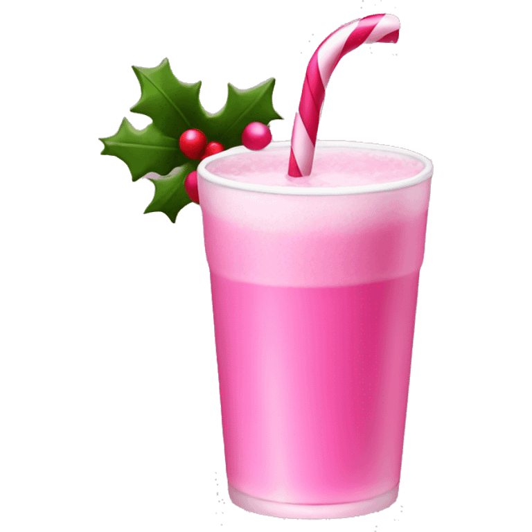 pink christmas drink emoji