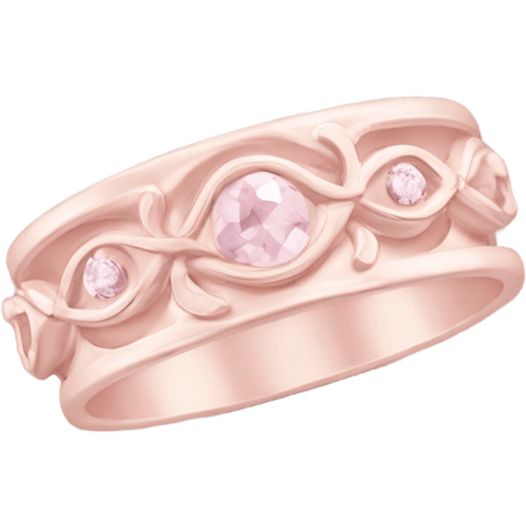 pastel pink wedding rings emoji