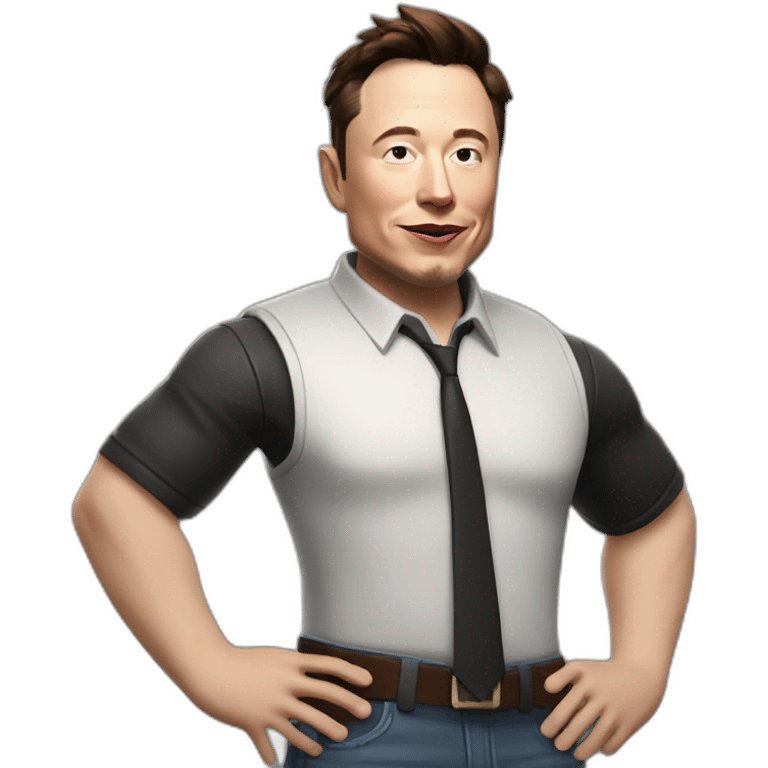 Elon musk jouant à Fortnite  emoji