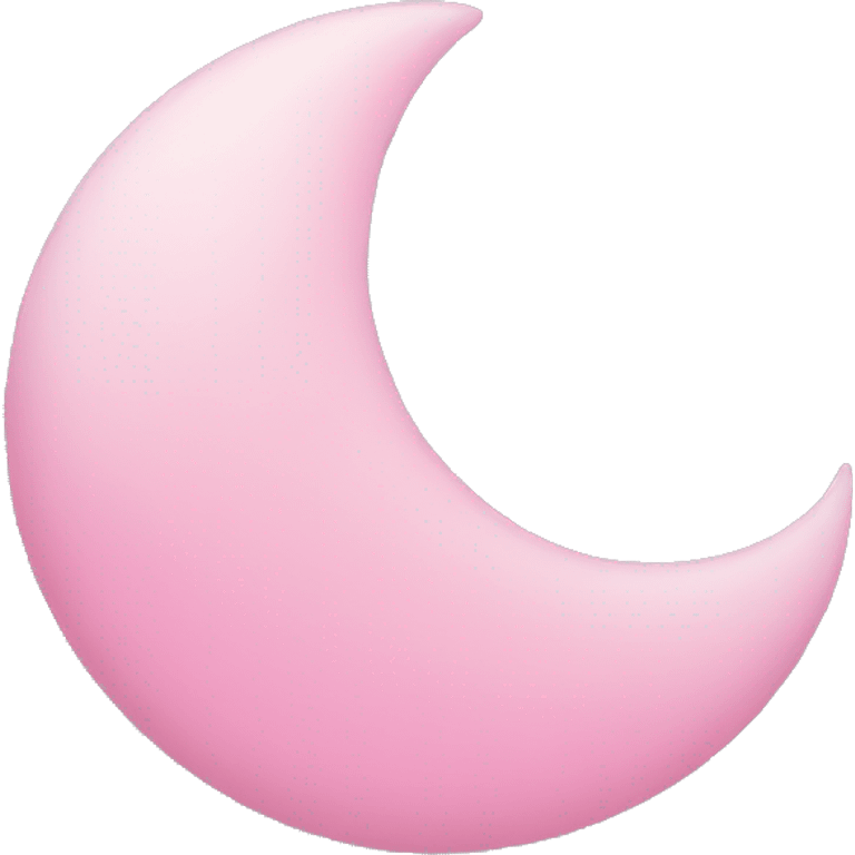 pink crescent moon  emoji