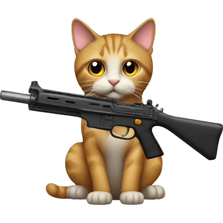 catwith gun emoji