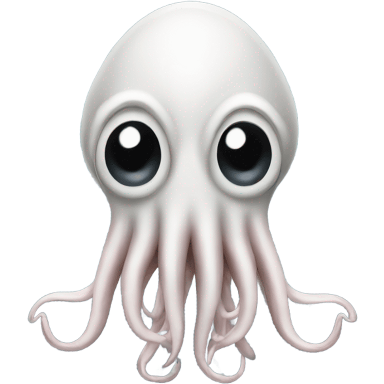 Ios squid emoji facing forward  emoji