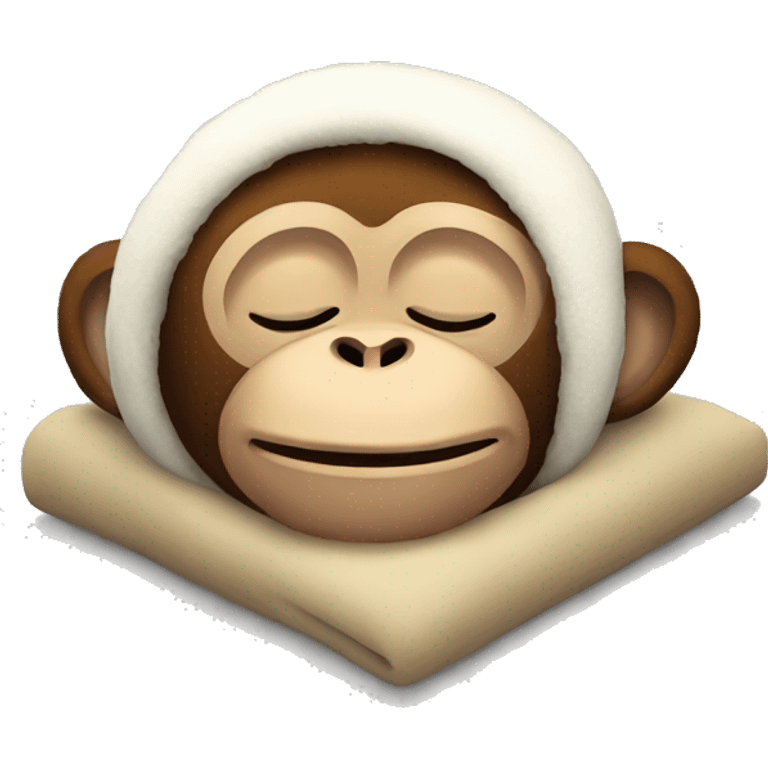 monkey sleeping emoji