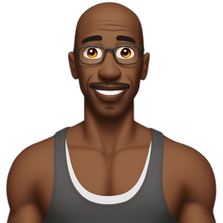 JB Smoove with a tank top emoji