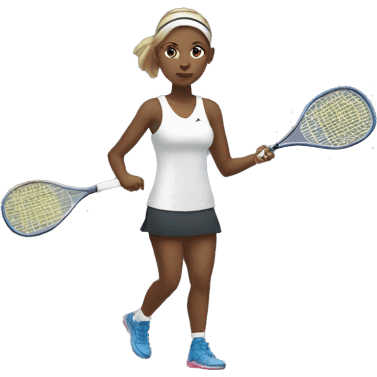 female squash player emoji