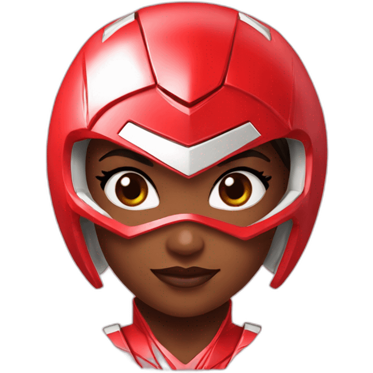 red power ranger girl emoji