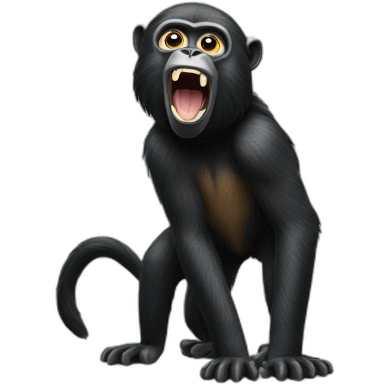 Howler Monkey standing up emoji