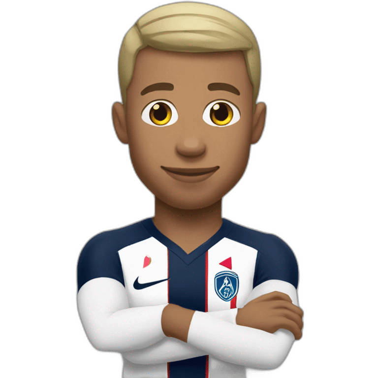 Mbappé posing emoji