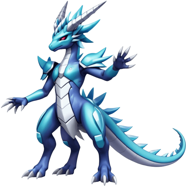  Cool Edgy Shiny Godly Ethereal Digimon-Suicune-Dialga-Kyurem-Reptile full body emoji