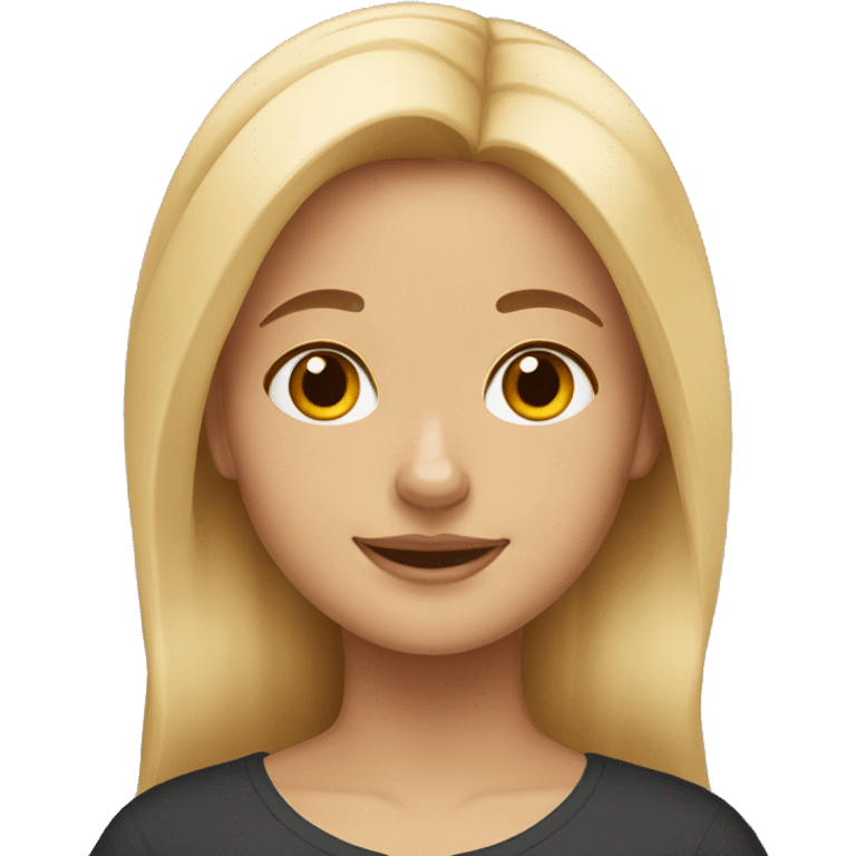 blonde girl with a corgi  emoji