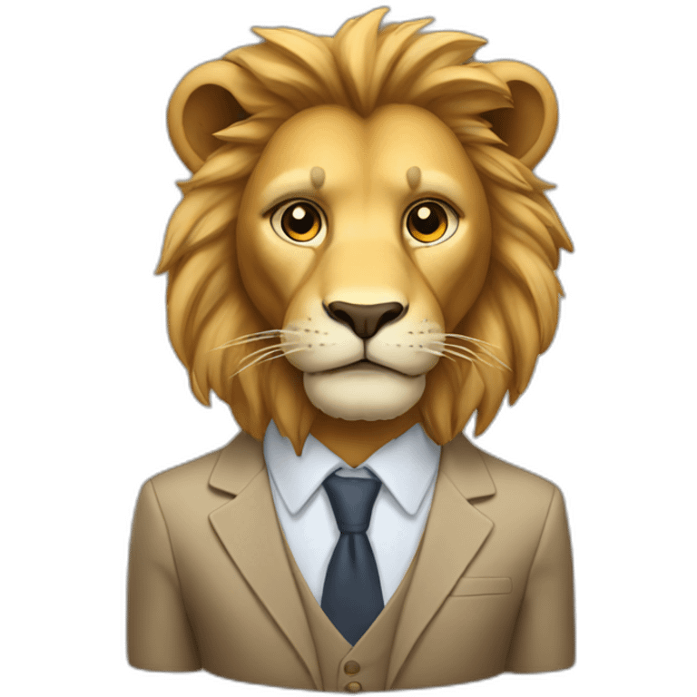 Consulting lion emoji