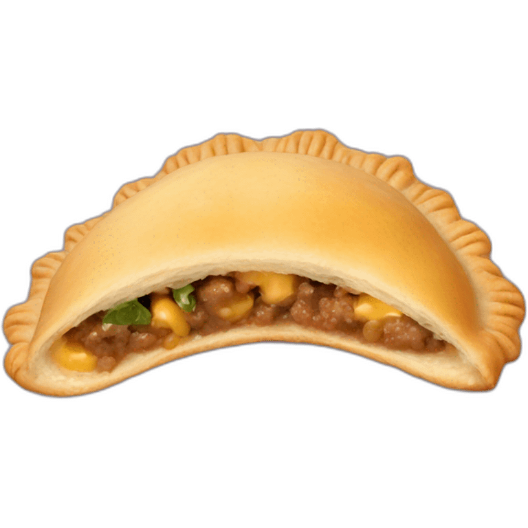 Empanada con ojos manos y pies  emoji