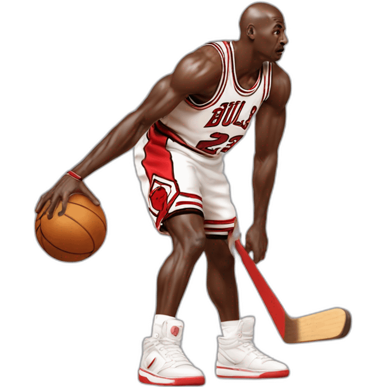 Michael Jordan volcando canasta emoji