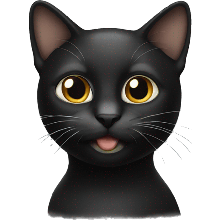 Cat black  emoji