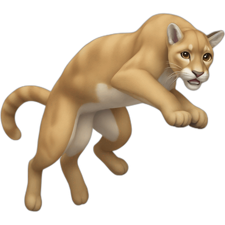 jumping-puma-fullbody emoji