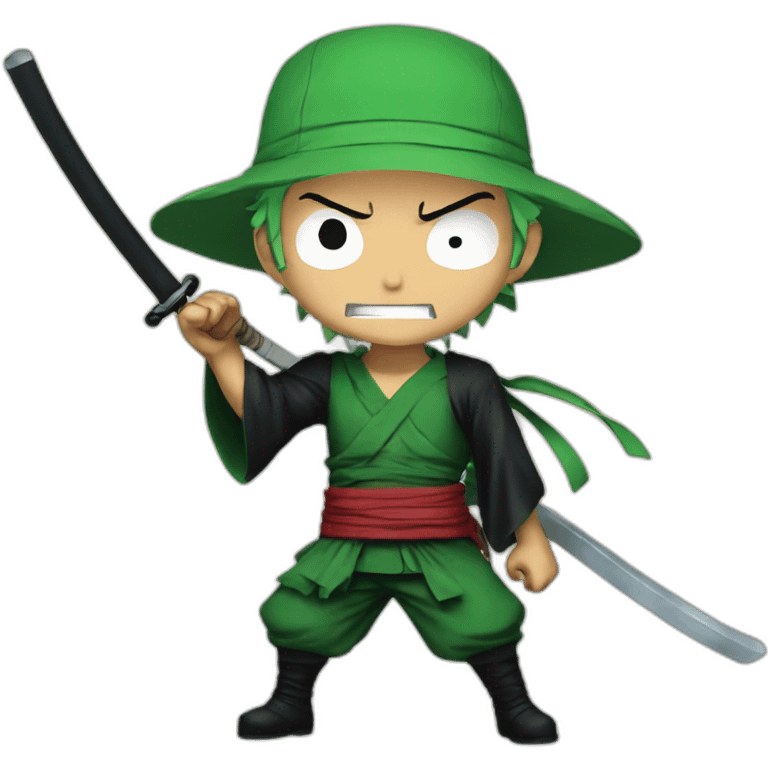 zoro one piece au combat emoji