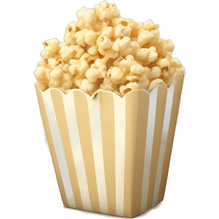 Popcorn in beige package  emoji