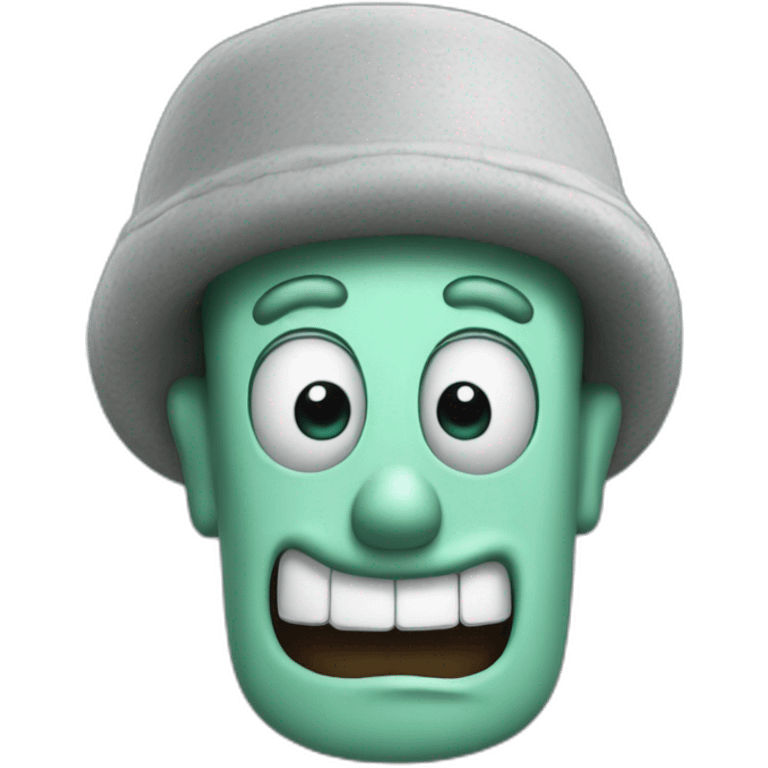 3D Emoji Squidward from spongebob's emoji