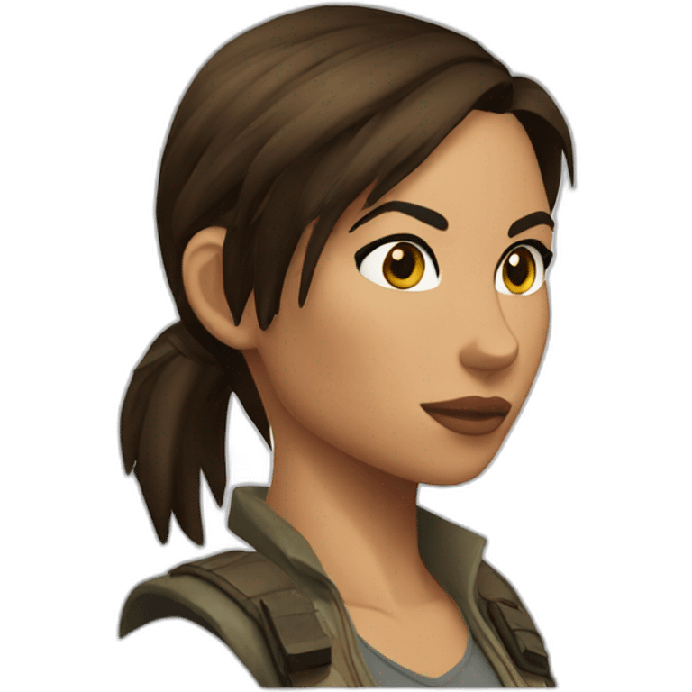 Lara Croft emoji