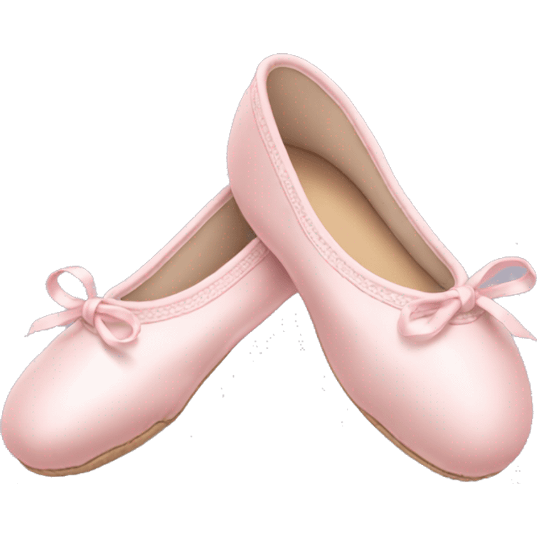 Pale pink ballet shoes emoji