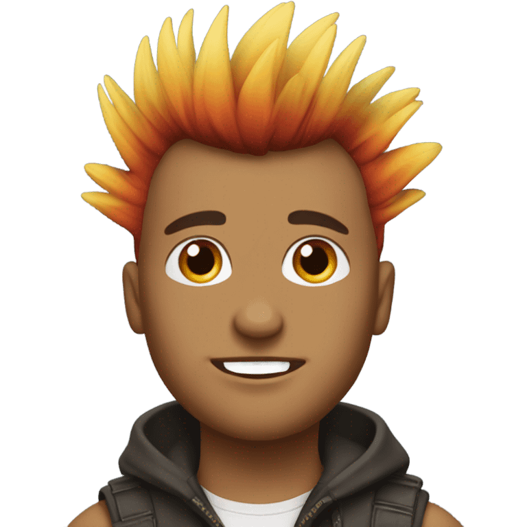 hawk with a mohawk emoji