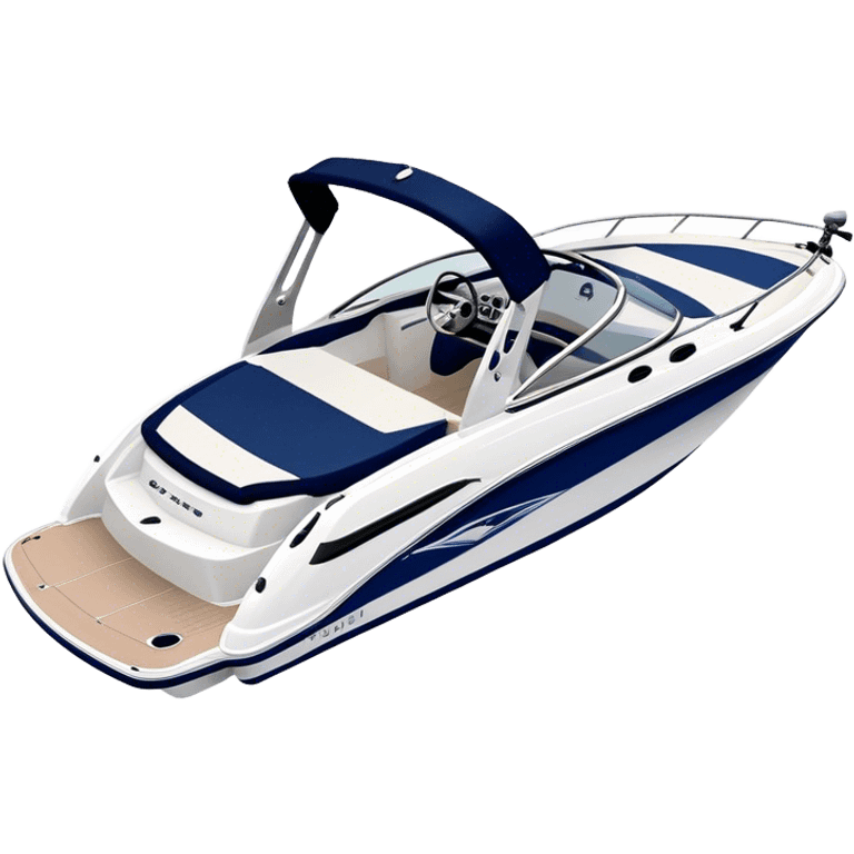 Speedboat - Bayliner 185 Bowrider (Model Year: 2020) (Iconic colour: White with navy blue accents) emoji