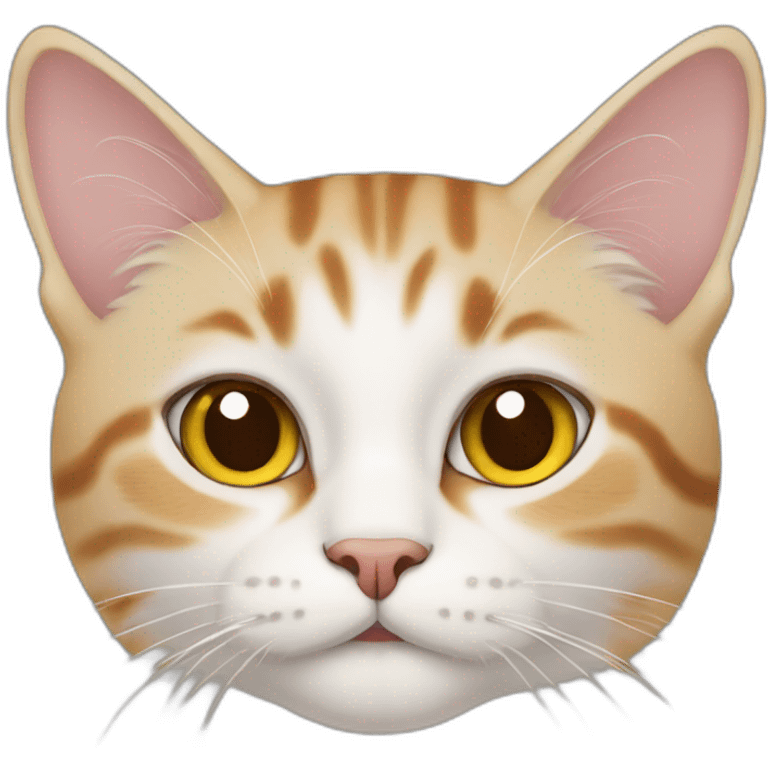 a cat wearing ethiopian flay emoji