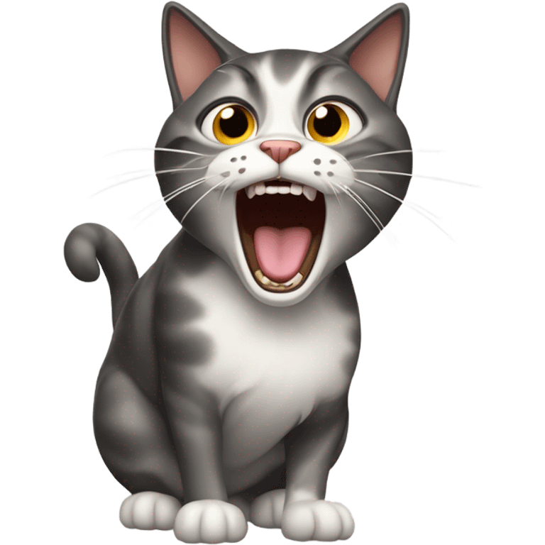 Screaming cat emoji