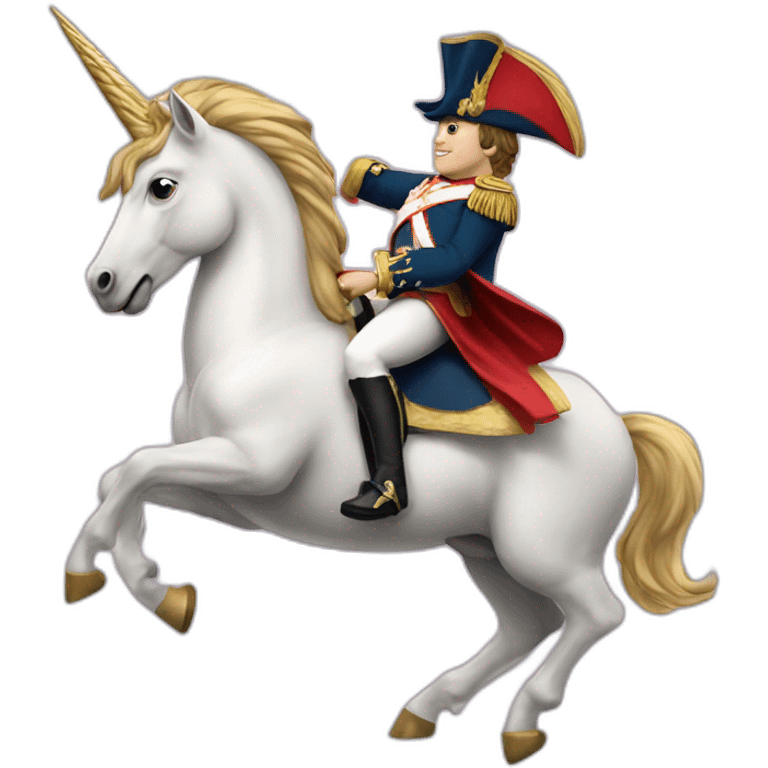 Napoleon riding a unicorn emoji