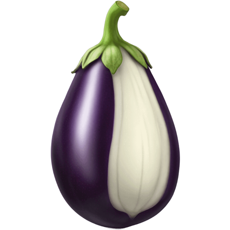 eggplant with veins emoji