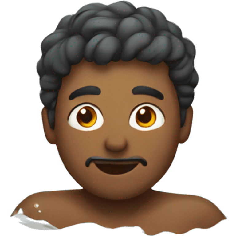 man swimming in river emoji